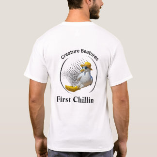 Seagull in Gelbstiefeln | Spaß am Strand T-Shirt