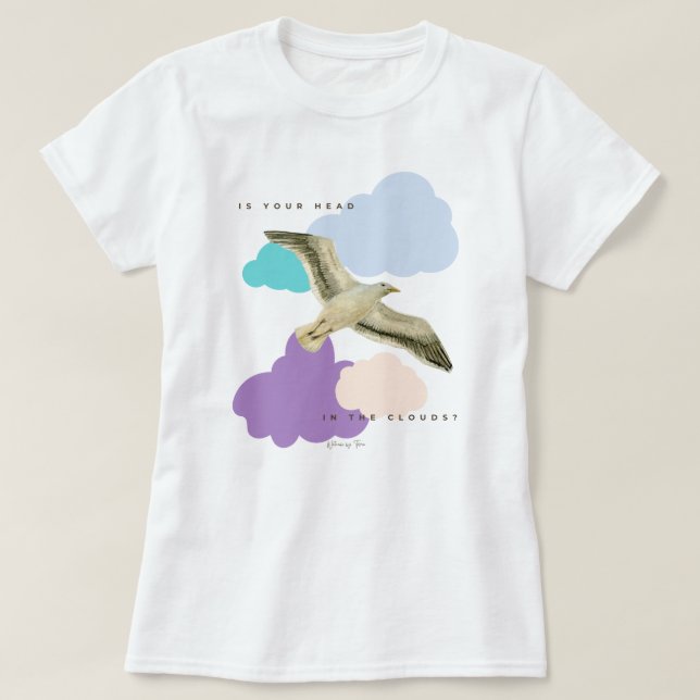 Seagull in the Clouds  T-Shirt (Design vorne)