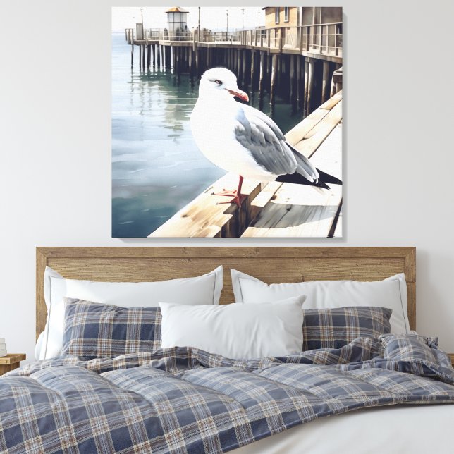 Seagull Leinwanddruck (Insitu (Schlafzimmer))