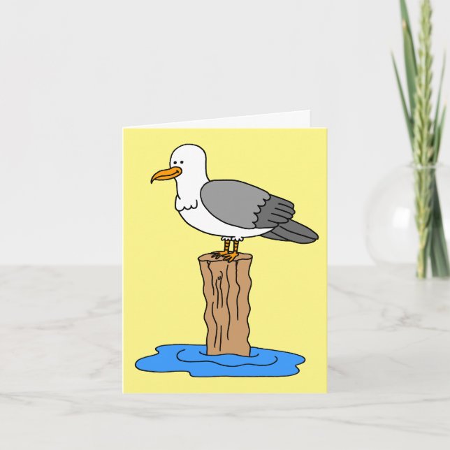 Seagull Liebe Funny Valentine's Day Feiertagskarte (Vorderseite)