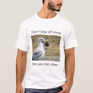 Seagull mit einem guten Rat auf einem T - Shirt
