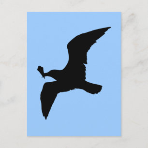 Seagull mit Eiscreme Postkarte
