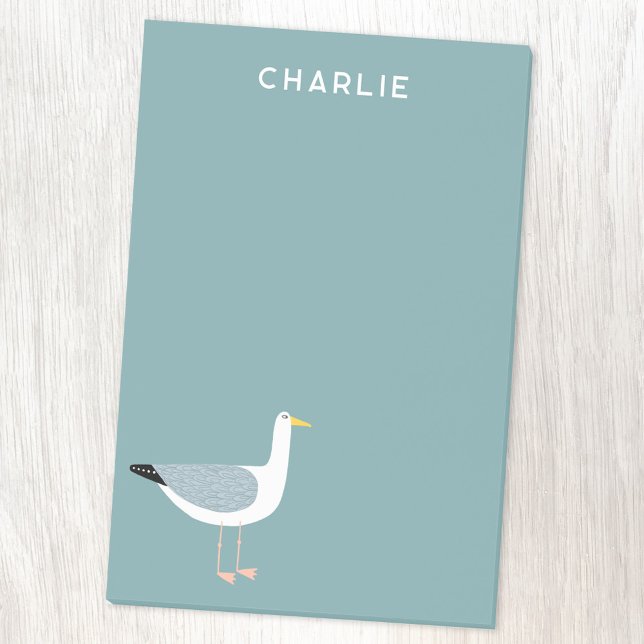 Seagull Personalisiert Post-it Klebezettel (Fun personalized seagull post it notes)
