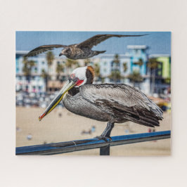 Seagull Photobombs Foto Portrait, Puzzle