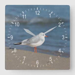 Seagull Quadratische Wanduhr