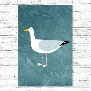 Seagull Stehend Poster