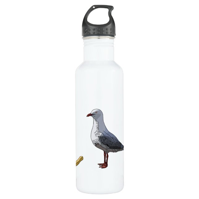 Seagull und Chip Wasserflasche Edelstahlflasche (Vorderseite)