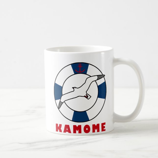 Seagull und Swim Ring Blue Kaffeetasse (Rechts)