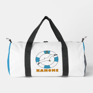 Seagull und Swim Ring Light Blue Duffle Bag