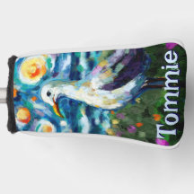 Seagull Van Gogh Style Beach Personalisiert