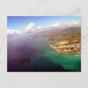Seagull View of Honolulu in Oahu Postcard Postkarte