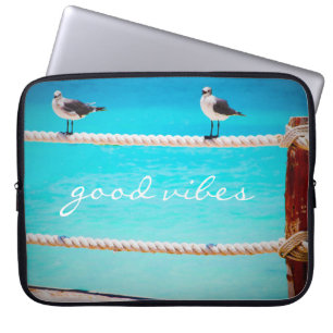 Seagull Vögel Türkisblaue Ozeane Foto Good Vibes Laptopschutzhülle