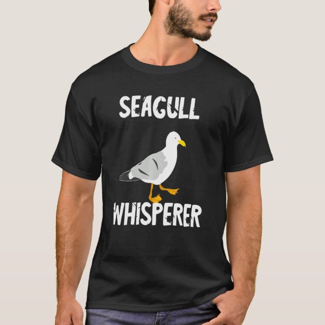 Seagull Whisperer Gull Beach Birds Hafen Albatro T-Shirt (Vorderseite)