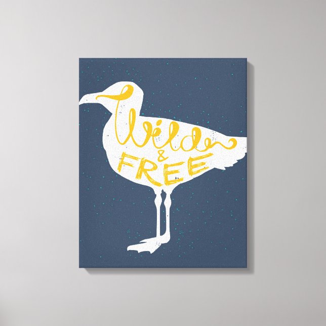 Seagull | Wild und frei Leinwanddruck (Vorderseite)