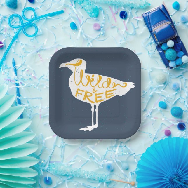 Seagull | Wild und frei Pappteller (Party)