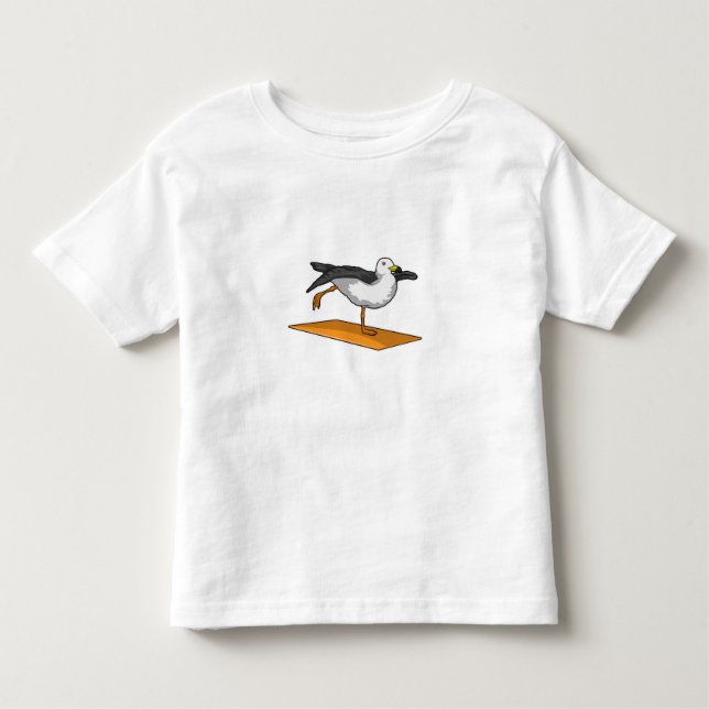 Seagull Yoga Mediation Fitness Kleinkind T-shirt (Vorderseite)
