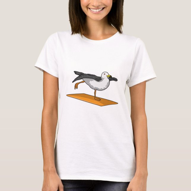 Seagull Yoga Mediation Fitness T-Shirt (Vorderseite)