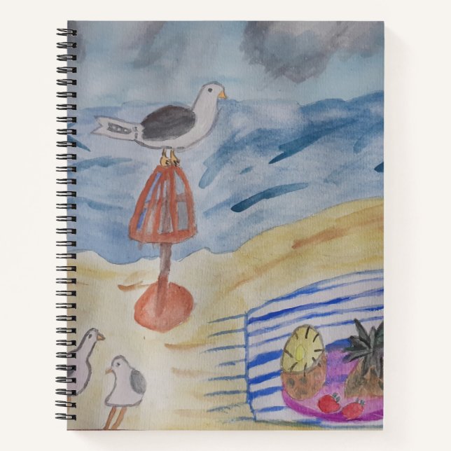 Seagulls auf dem StrandNotebook Notizbuch (Vorderseite)