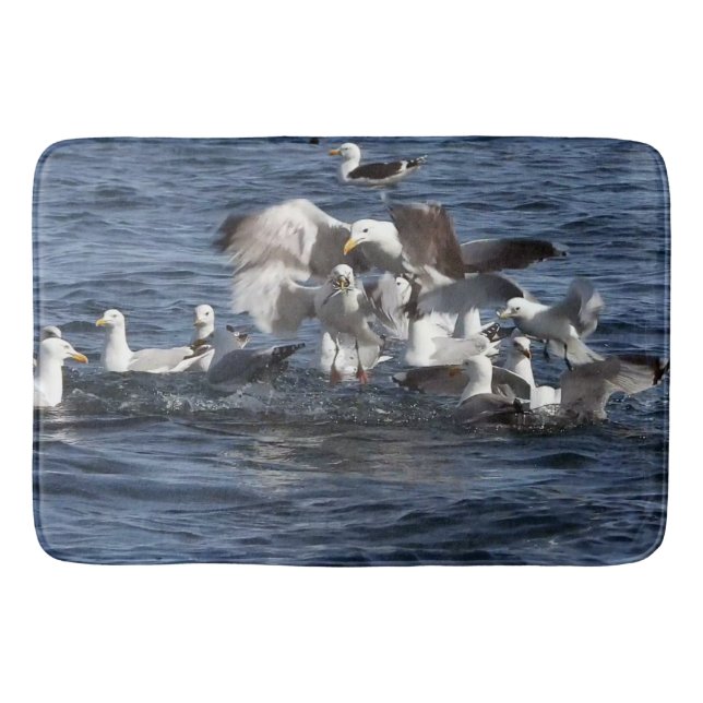 Seagulls auf Sandaalen Badematte (Vorderseite)