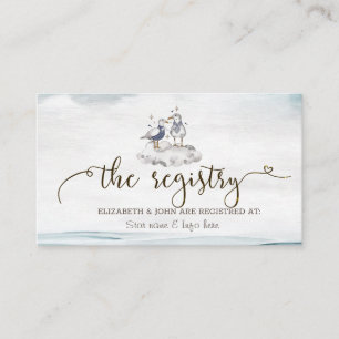 Seagulls Beach Registry Begleitkarte