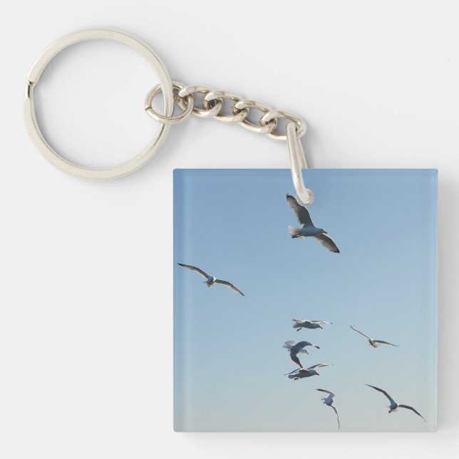 Seagulls fliegen schlüsselanhänger (Vorderseite)