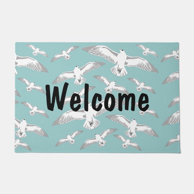 Seagulls Galore Welcome Door Mat Fußmatte (Vorderseite)