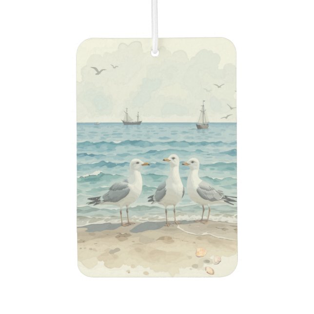 Seagulls im Meer Autolufterfrischer (Vorderseite)