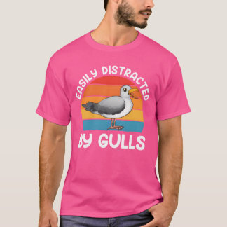 Seagulls Leicht abgelenkt von Gulls Bird Lovers vi T-Shirt