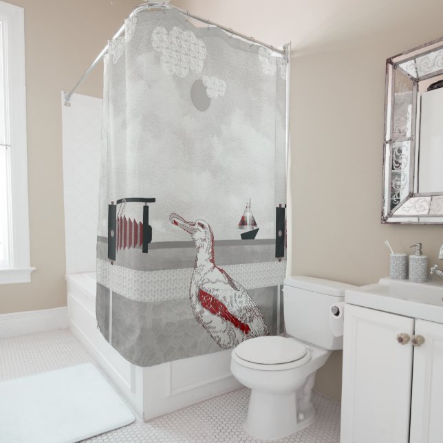 Seagulls selbt duschvorhang (Beispiel)