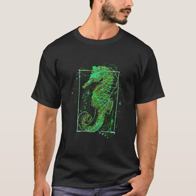 Seahorse Beach Aquarium T-Shirt (Vorderseite)