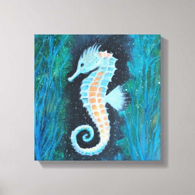 Seahorse canvas art leinwanddruck (Vorderseite)