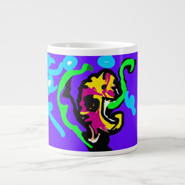 Seahorse color Jumbo-Tasse (Vorderseite)