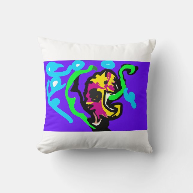 Seahorse color kissen (Vorderseite)