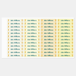 Seahorse Design Kids' Name Clothing School Labels Etiketten