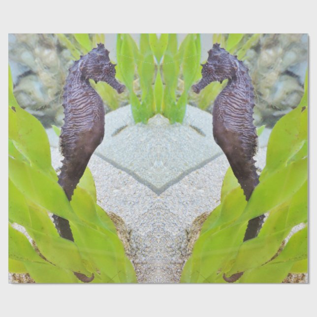 Seahorse-Geschenkpackung Geschenkpapier (Flach)