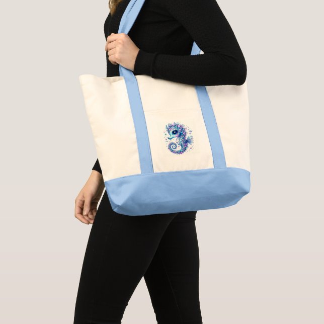 Seahorse Jumbo Tote Bag Tragetasche (Vorderseite (Produkt))