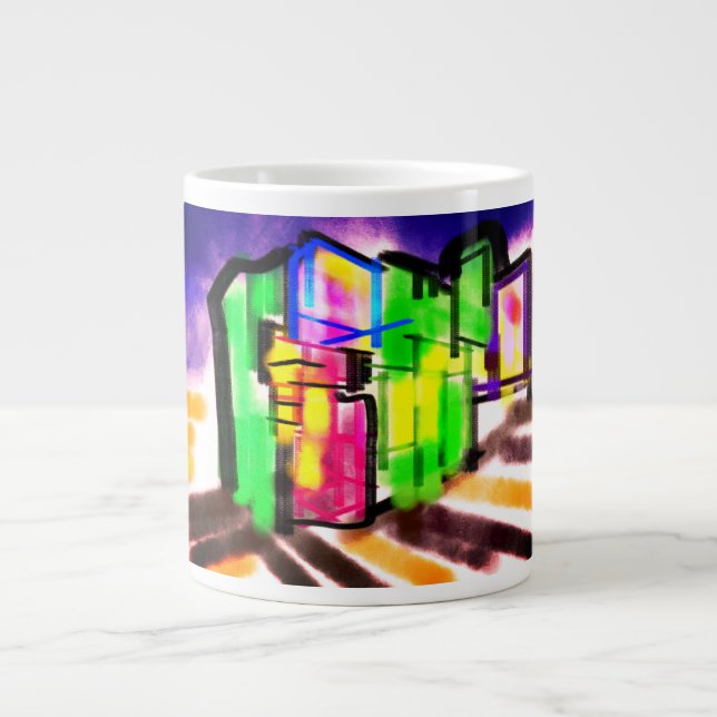 Seahorse love  Jumbo-Tasse (Vorderseite)