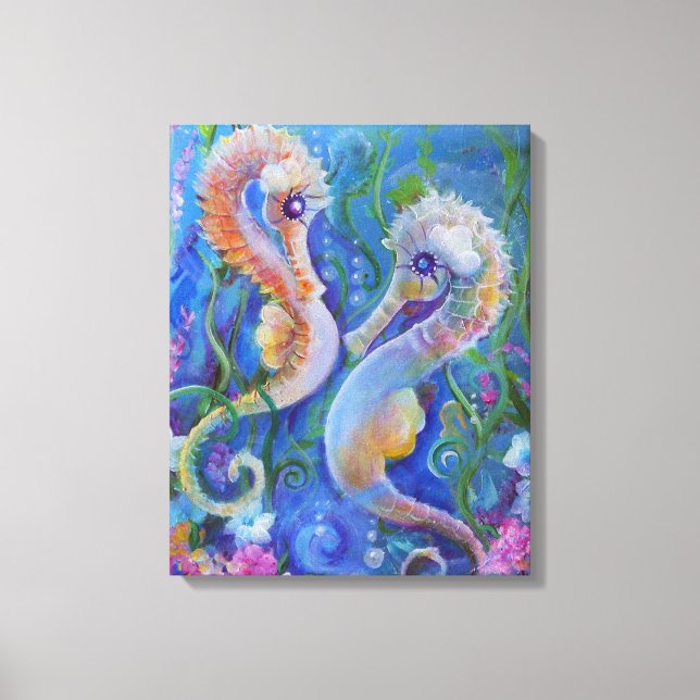 Seahorse Paradise Leinwanddruck (Vorderseite)