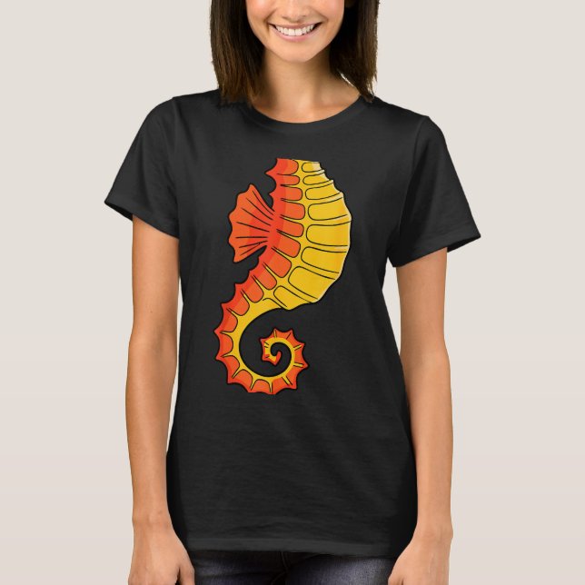 Seahorse Shirt Adult Kids Men Women Sea Horse Cost (Vorderseite)