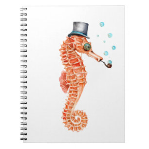 Seahorse Steampunk Notizblock
