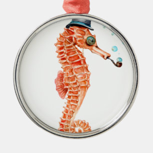 Seahorse Steampunk Ornament Aus Metall