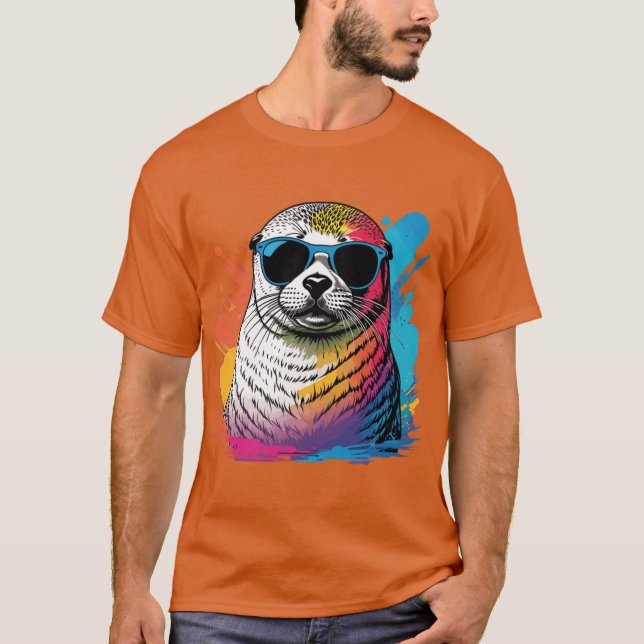 Seal friends family T-Shirt (Vorderseite)