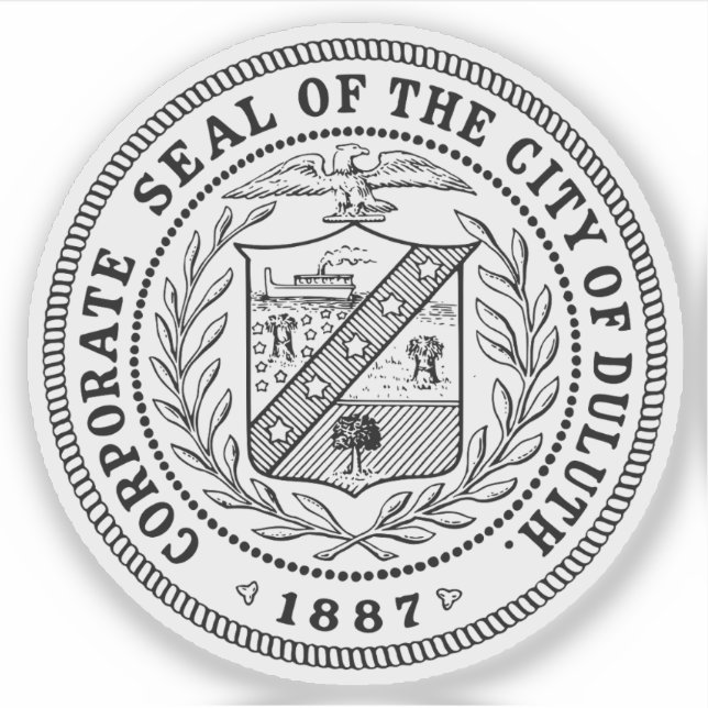 Seal of Duluth, Minnesota, USA Aufkleber (Vorderseite)