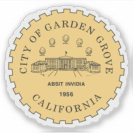 Seal of Garden Grove, California, USA Aufkleber