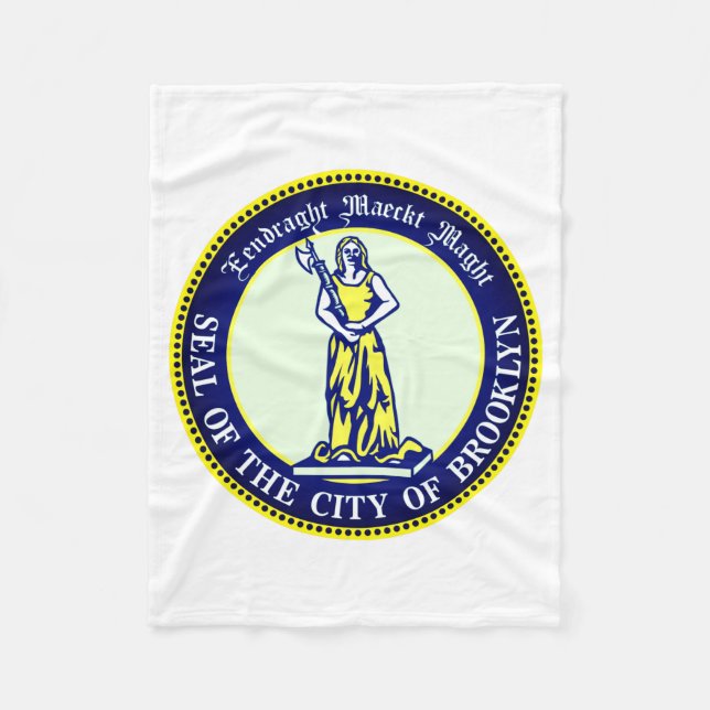 Seal Of The Borough Of Brooklyn New York _1  Fleecedecke (Vorderseite)