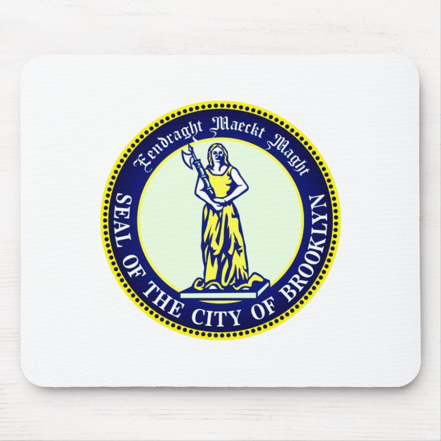 Seal Of The Borough Of Brooklyn New York _1  Mousepad (Vorne)