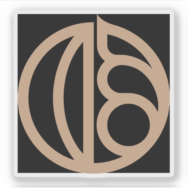 Seal of the city of Isfahan or Esfahan, Iran Aufkleber (Vorderseite)