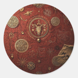 Seal of the Hidden Order Runder Aufkleber