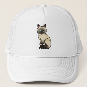 Seal Point Birma / Ragdoll Katze Truckerkappe