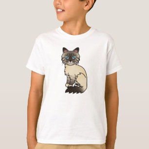 Seal Point Tabby Birman / Ragdoll Katze T-Shirt